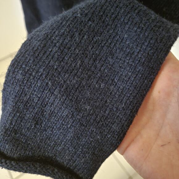 Croft and Barrow Small Blue Embroidered Floral Silk Blend Sweater - Picture 4 of 6